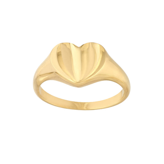 14k Gold Heart Ring